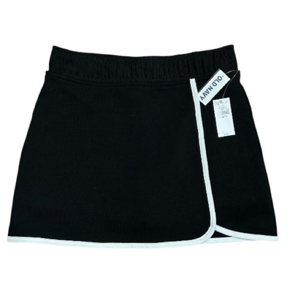 Girls Skort Dinamic Fleece Size L 10-12 Old Navy Skort, school uniform Black New